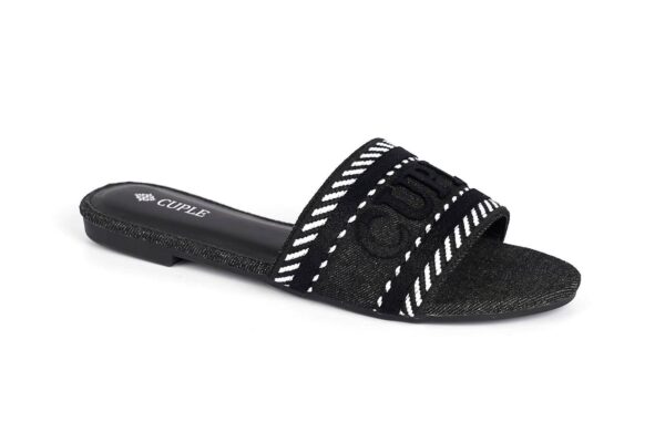Unique Blue Slide Flats with Luxurious Design - Image 2