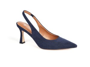 Navy Blue Slingback Heels