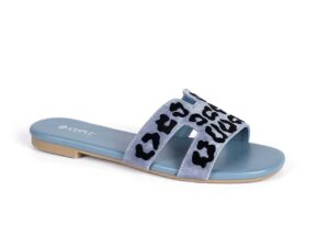 Stylish Leopard Print Slide Flats with Chic Design