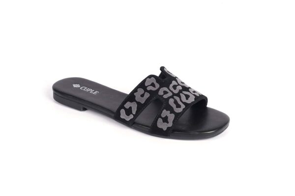 Stylish Leopard Print Slide Flats with Chic Design - Image 8