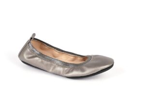 Soft Metallic Ballet Flats with Classic Silhouette
