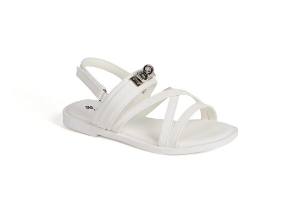 Girls' heeled shoes with a modern shine - Image 2