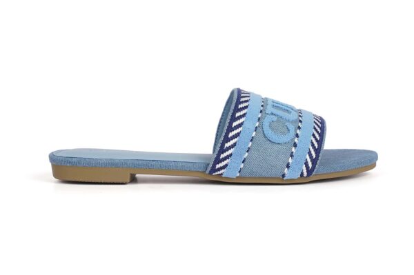 Unique Blue Slide Flats with Luxurious Design - Image 5