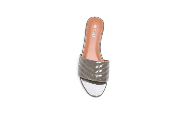 Elegant White Slide Flats with Quilted Pattern - Image 15