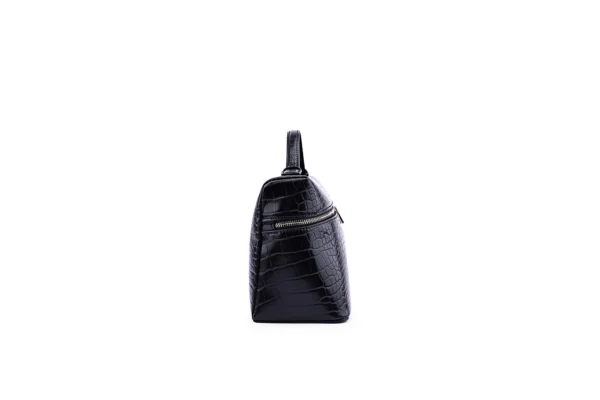 Dark Green Crocodile-Texture Handbag - Unique Fashion Style - Image 4