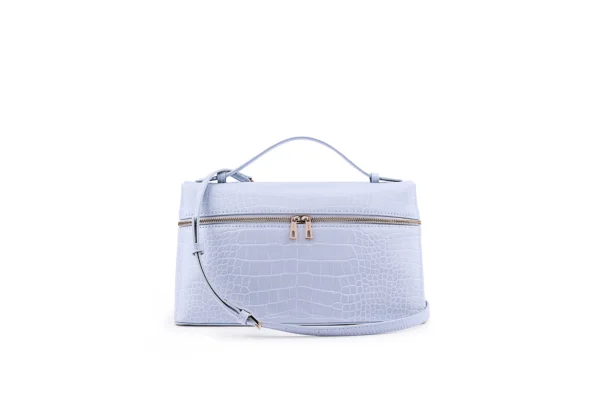 Dark Green Crocodile-Texture Handbag - Unique Fashion Style - Image 16