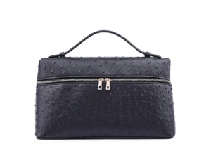 Black Textured Handbag for Women - Timeless Classic