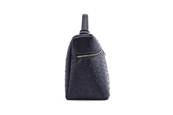 Black Textured Handbag for Women - Timeless Classic - Image 23