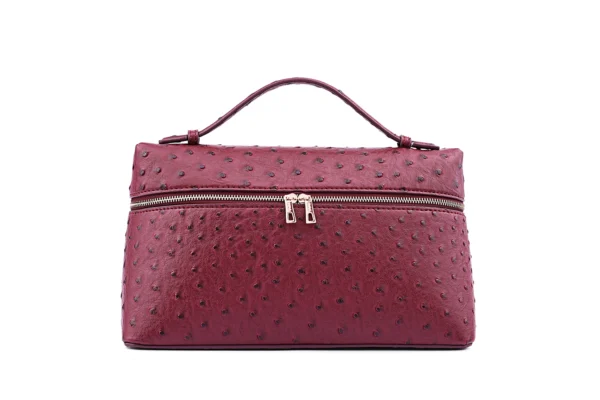 Black Textured Handbag for Women - Timeless Classic - Image 2