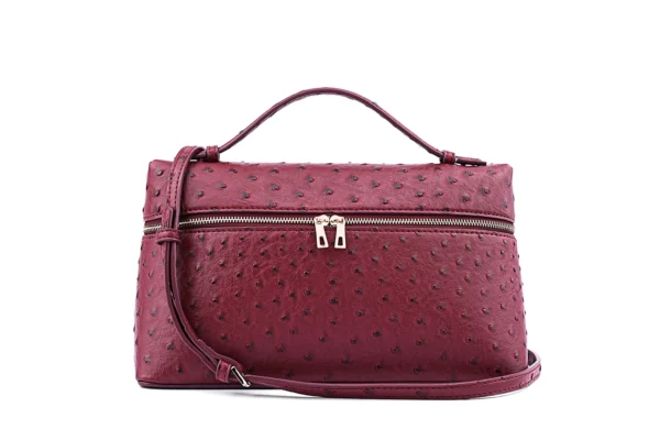 Black Textured Handbag for Women - Timeless Classic - Image 6
