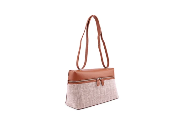 Compact Textured Handbag - Versatile Occasion Bag - Image 3