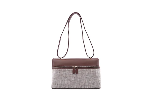 Compact Textured Handbag - Versatile Occasion Bag