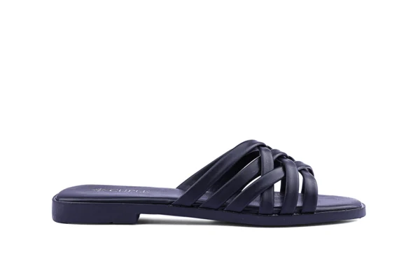 Beige Braided Strap Flat Sandals - Lightweight Daily Wear - Image 3