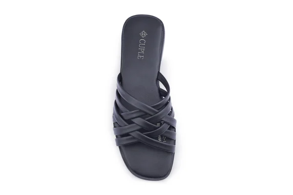 Beige Braided Strap Flat Sandals - Lightweight Daily Wear - Image 4