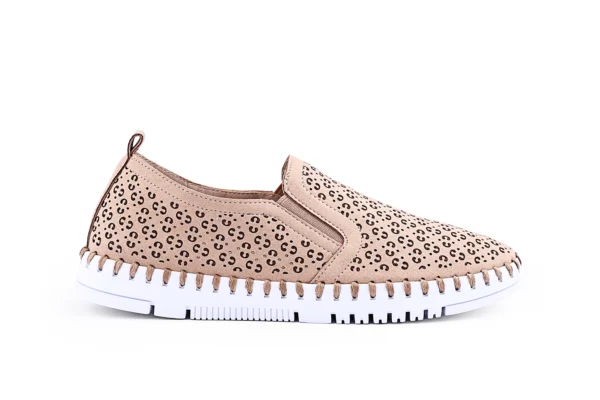 Cuple S1112-06 Beige Slip-On Casual Shoes for Women - New Collection Lightweight Comfort - Image 9