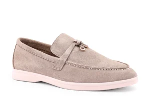 Beige Suede Loafers – Lightweight Flat Shoes