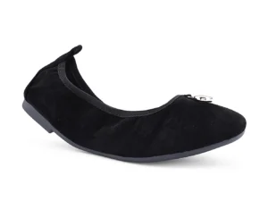 Black Velvet Ballerina Flats – Soft Flexible Slip-Ons