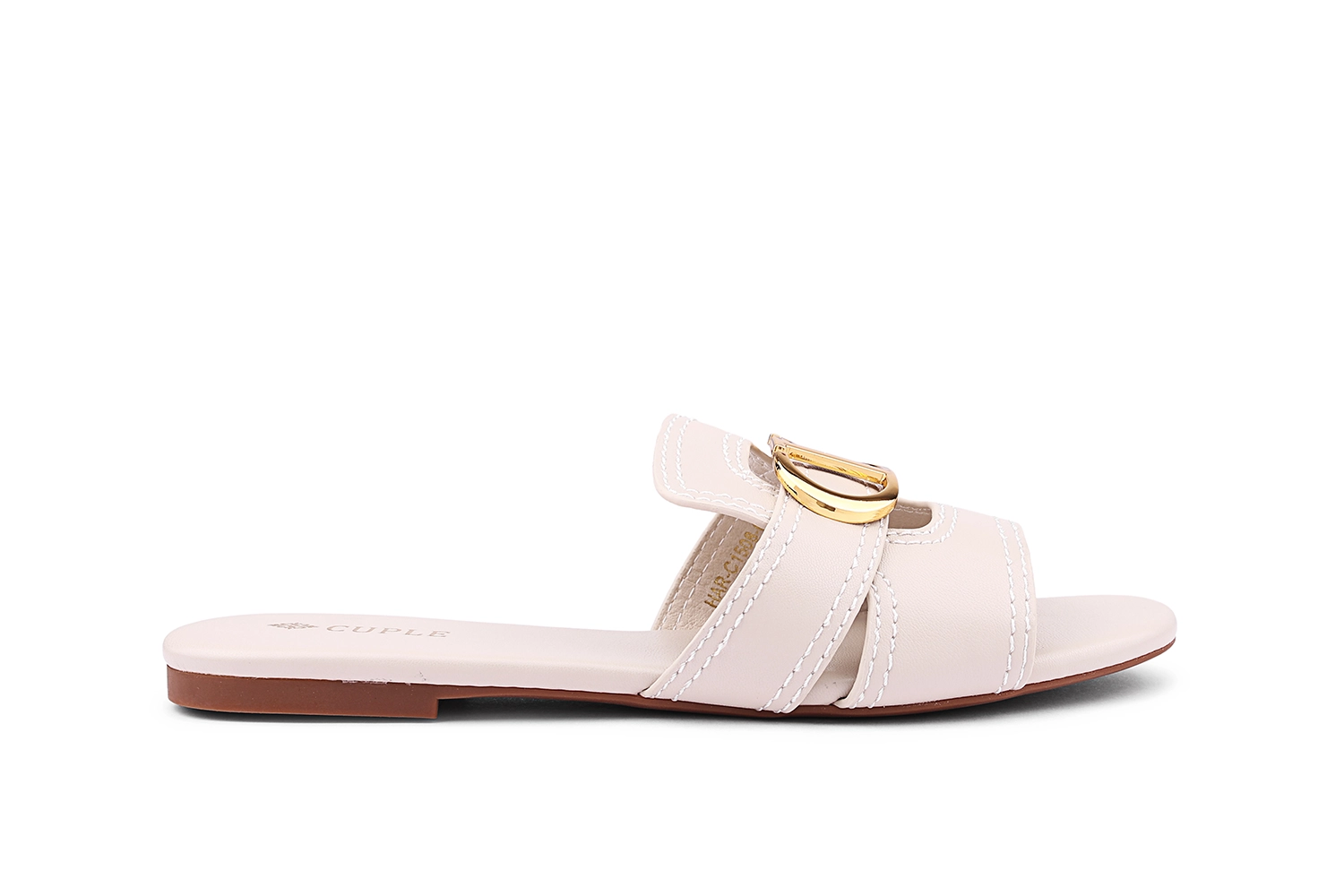 Cuple C1508-02 New Collection Flat Slipper | Designer Indoor Slippers - Image 3