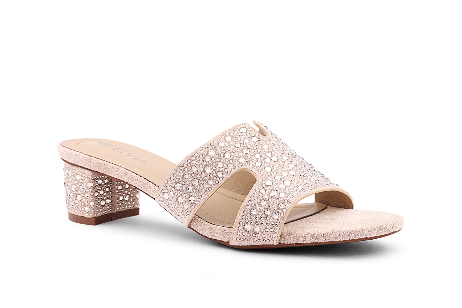 Cuple F1554-02 New Collection Heel Slipper | Women's Comfort Slippers