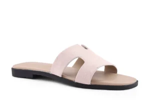 Cuple F1555-02-1 New Collection Flat Slipper | Women's Comfort Home Footwear